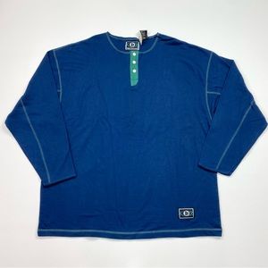 NEW! Men’s Vintage Bon Homme Long Sleeve Henley T-Shirt Size XL W/Tags